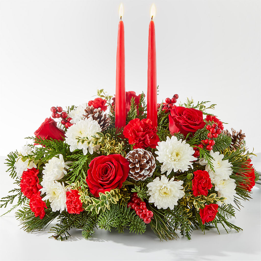 Holiday Soiree Centerpiece – Country Cottage Floral Creations, Conroe TX