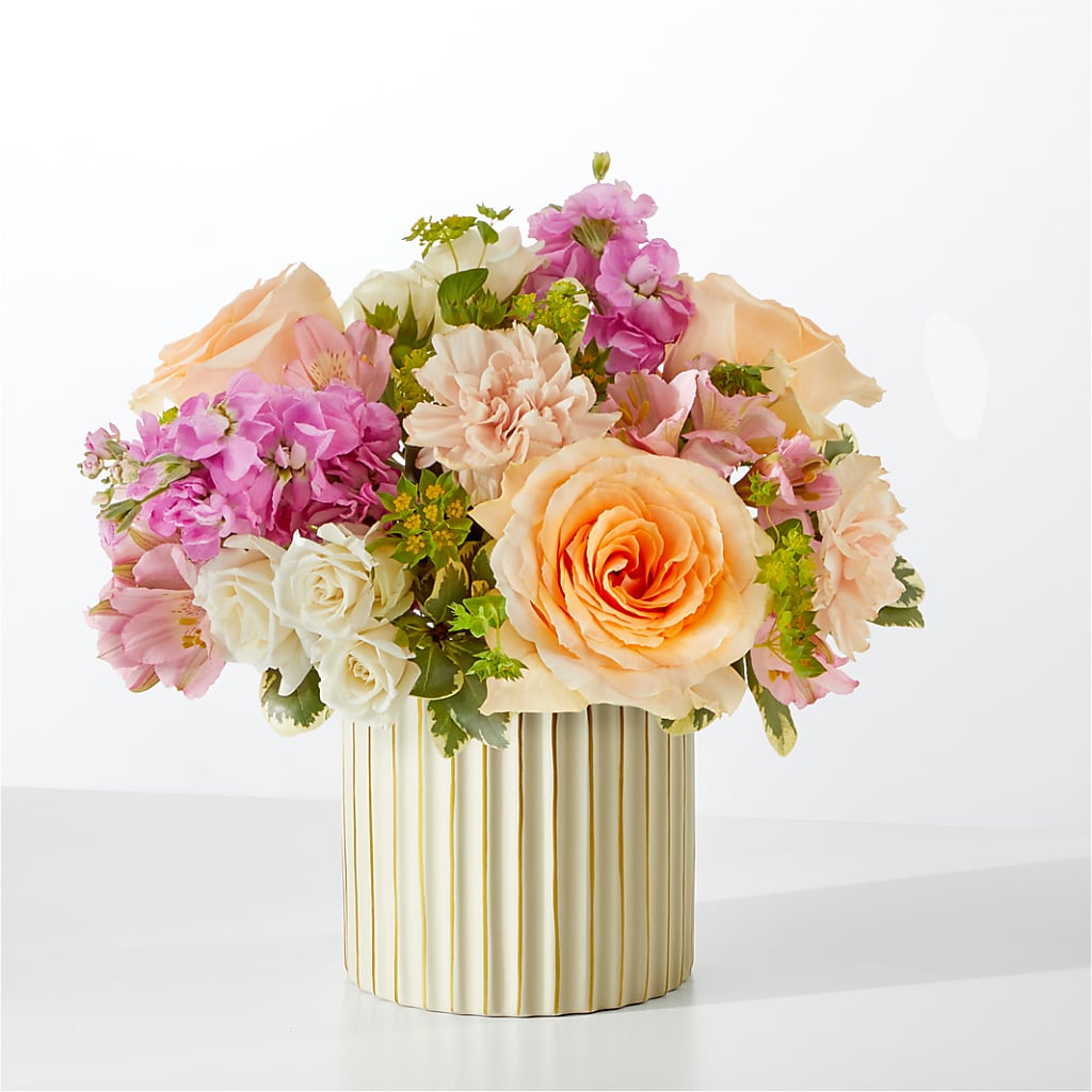 Paradise Bouquet with Ivory Vase – Country Cottage Floral Creations, Conroe TX