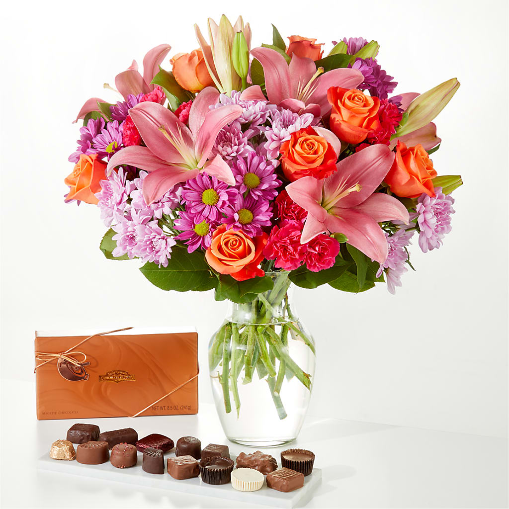 One and Only Bouquet and Chocolate Bundle – Country Cottage Floral Creations, Conroe TX