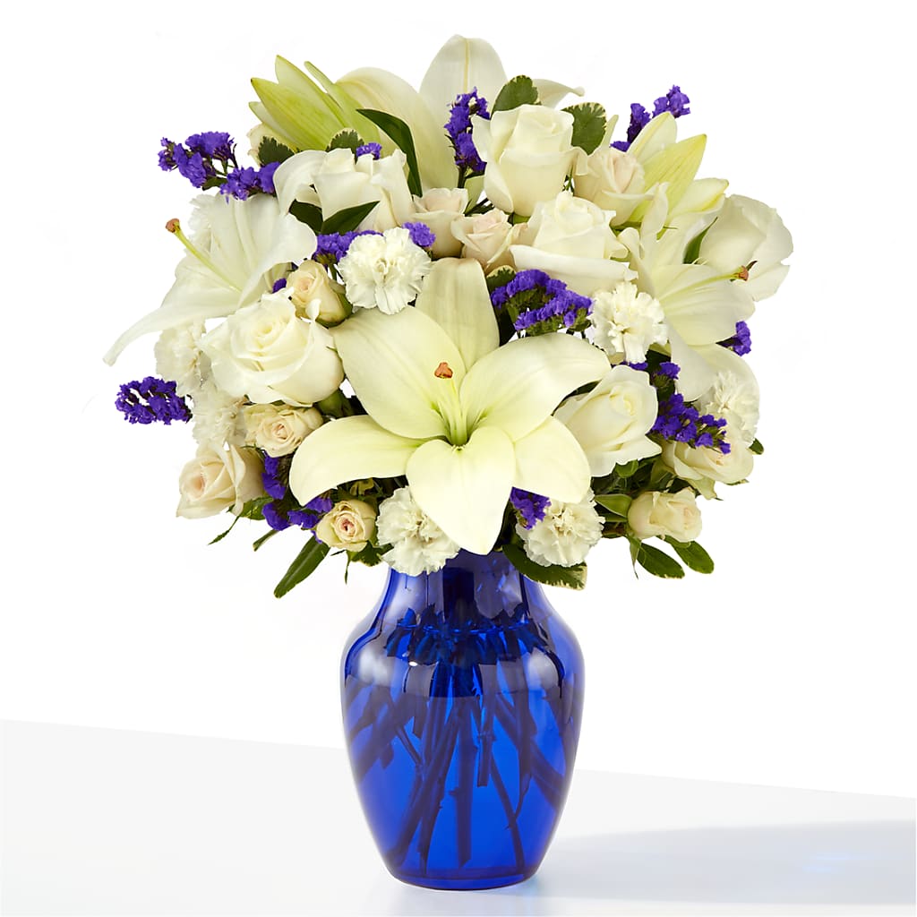 Sapphire Rush Bouquet – Country Cottage Floral Creations, Conroe TX