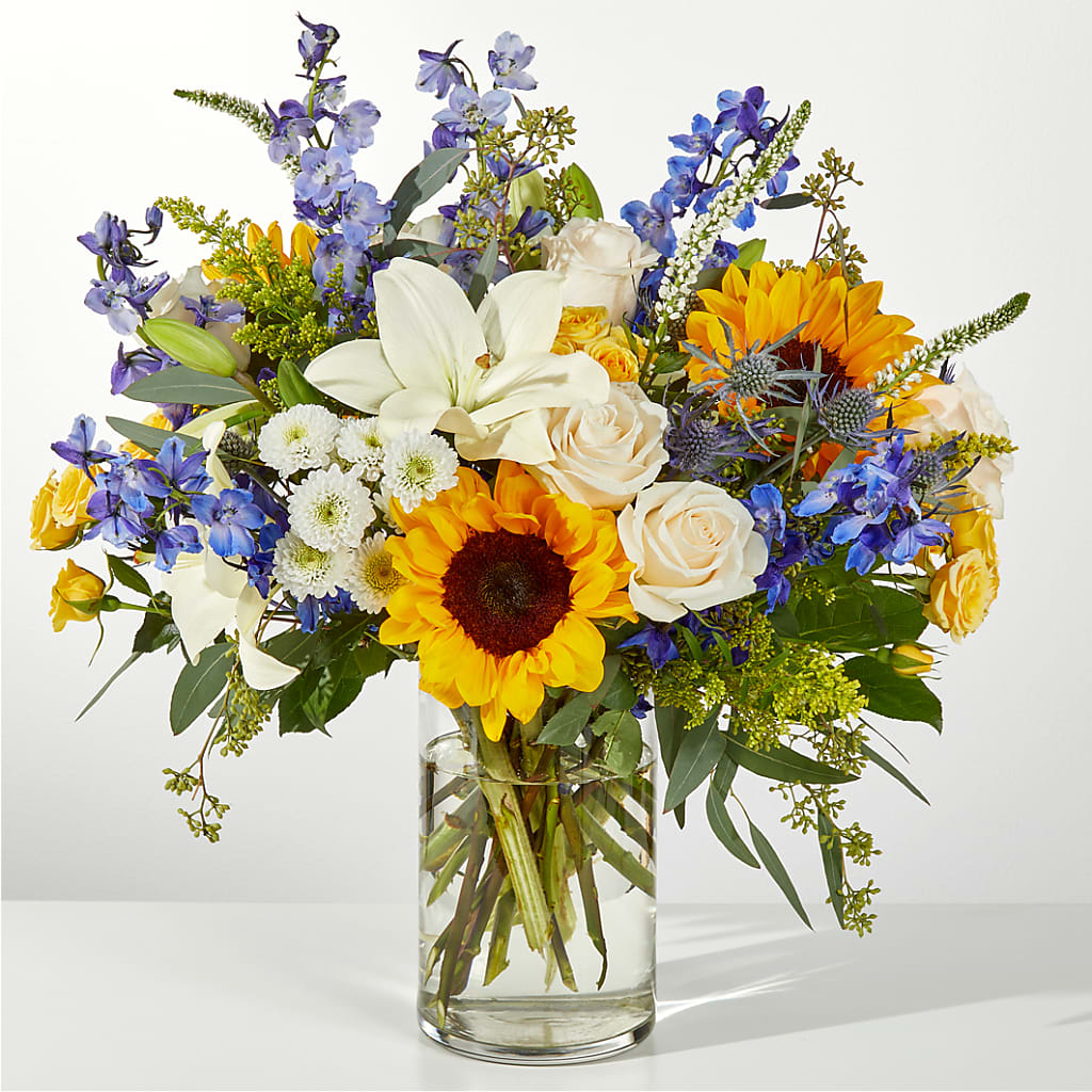 Wonderfully Sunny Bouquet – Country Cottage Floral Creations, Conroe TX