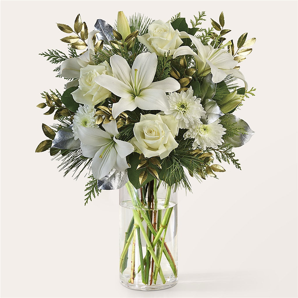 Wintry Mix Bouquet – Country Cottage Floral Creations, Conroe TX
