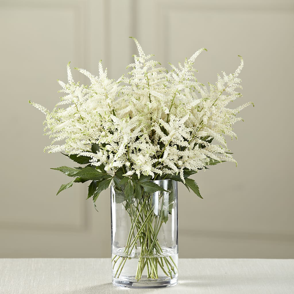 White Astilbe Bouquet – Country Cottage Floral Creations, Conroe TX