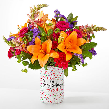 Birthday Palooza Bouquet –  Country Cottage Floral Creations, Conroe TX
