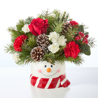 Jolly Snowman Bouquet –  Country Cottage Floral Creations, Conroe TX