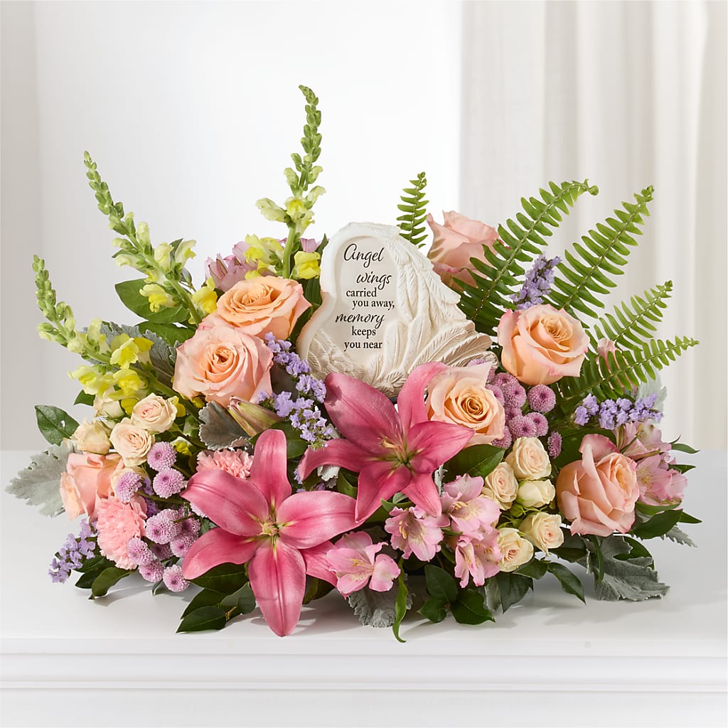 Gentle Light Arrangement –  Country Cottage Floral Creations, Conroe TX