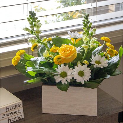 Sun Salutation Box Bouquet –  Country Cottage Floral Creations, Conroe TX