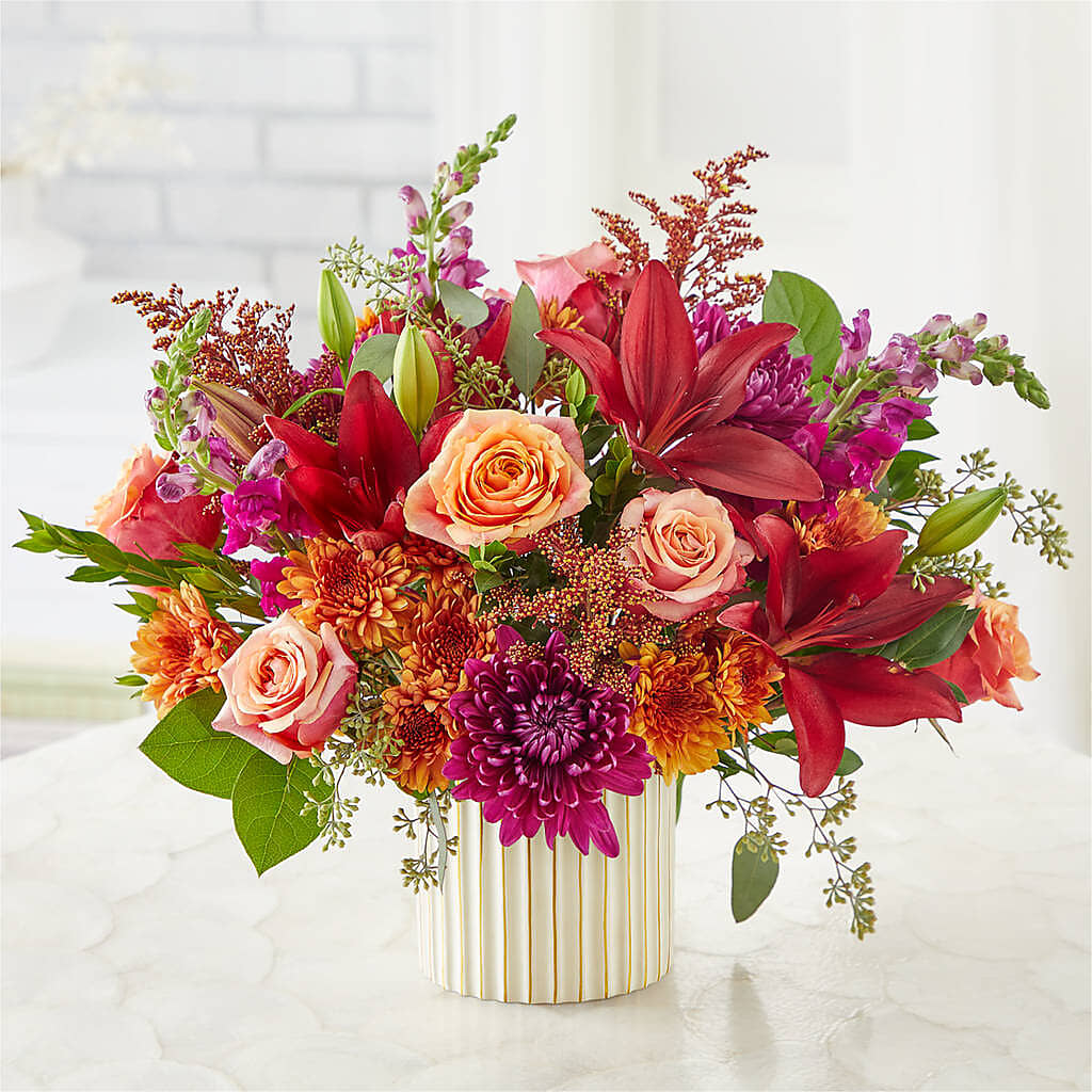 Burgundy Landscape Bouquet –  Country Cottage Floral Creations, Conroe TX
