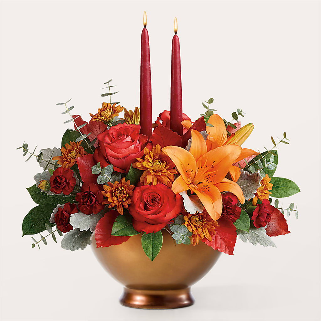 Fruits of Fall Centerpiece –  Country Cottage Floral Creations, Conroe TX