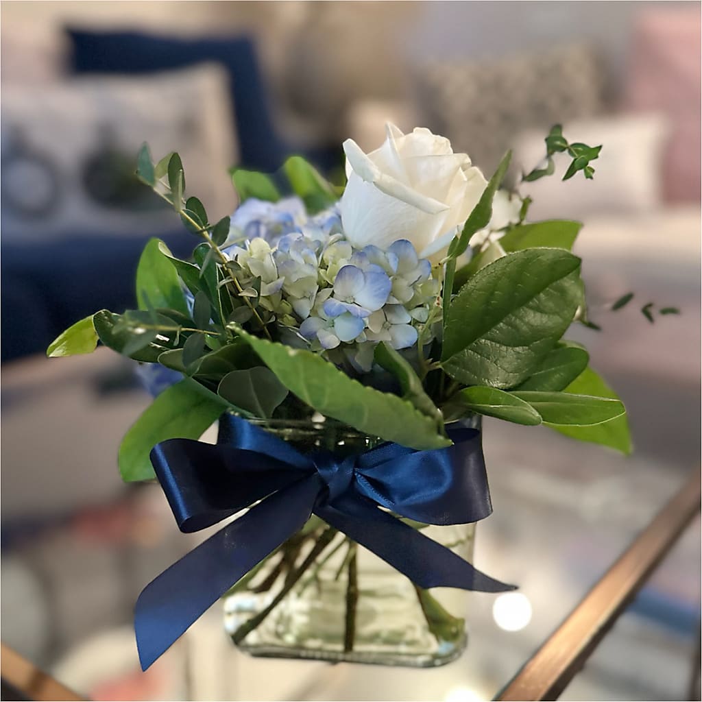 Sky Blue Delight Bouquet –  Country Cottage Floral Creations, Conroe TX
