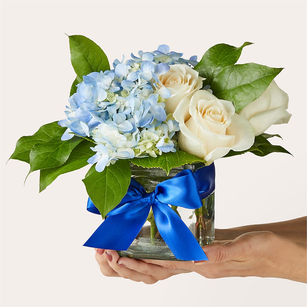 Sky Blue Delight Bouquet –  Country Cottage Floral Creations, Conroe TX