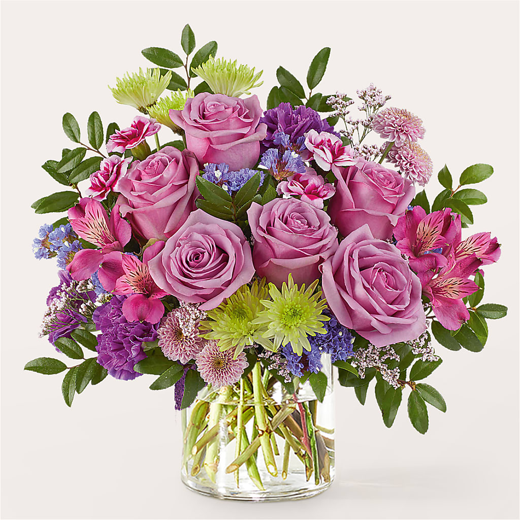 Glass Half Full Bouquet –  Country Cottage Floral Creations, Conroe TX