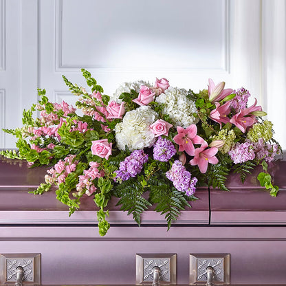 Life's Gratitude Casket Spray –  Country Cottage Floral Creations, Conroe TX