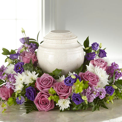Blooming Sympathy Cremation Adornment –  Country Cottage Floral Creations, Conroe TX