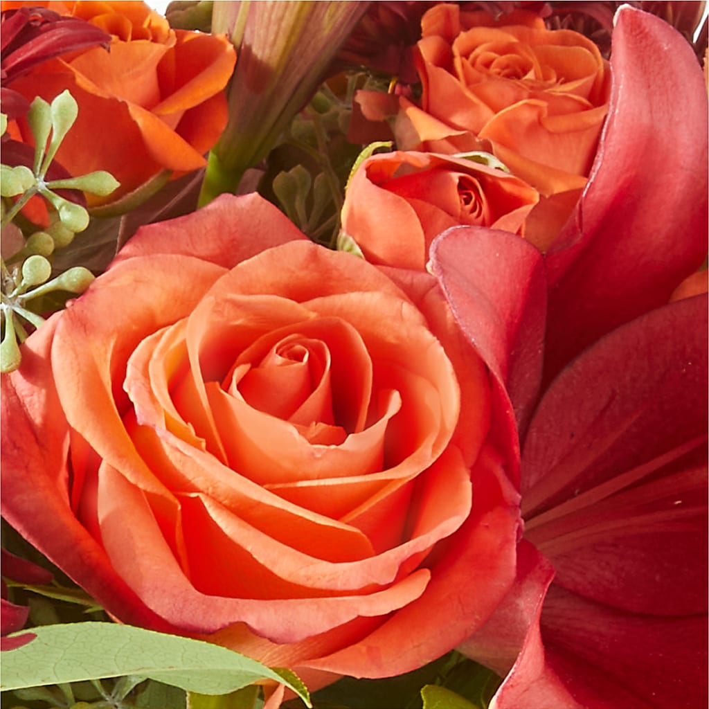 Crimson Leaves Bouquet –  Country Cottage Floral Creations, Conroe TX