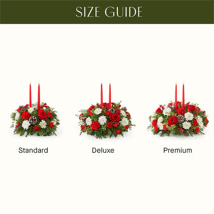Holiday Soiree Centerpiece –  Country Cottage Floral Creations, Conroe TX