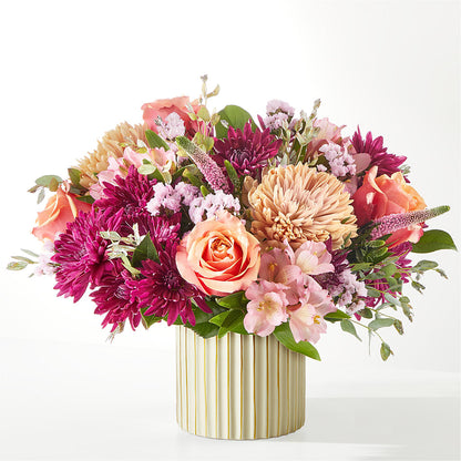 Berry Cobbler Bouquet with Ivory Vase –  Country Cottage Floral Creations, Conroe TX