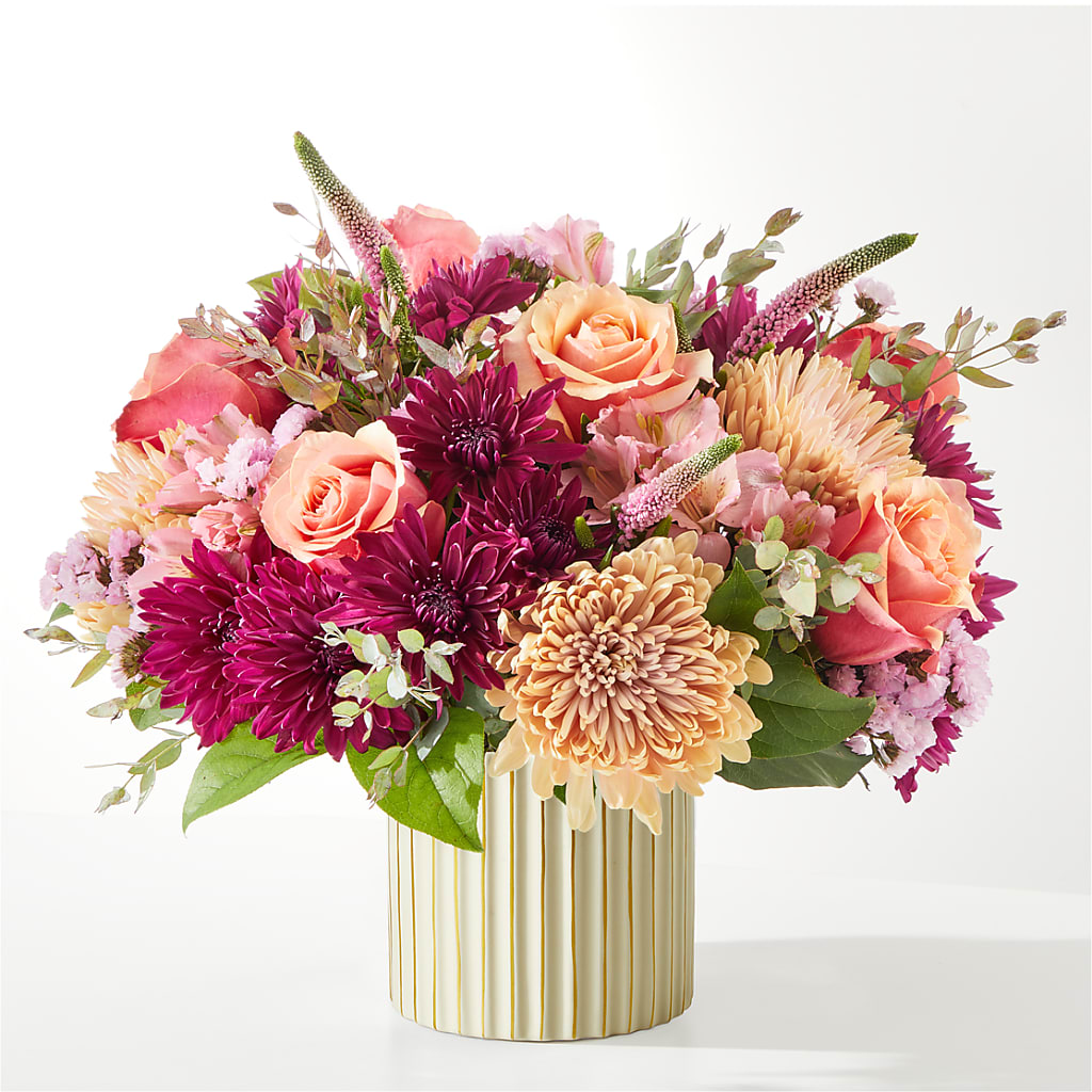 Berry Cobbler Bouquet with Ivory Vase –  Country Cottage Floral Creations, Conroe TX