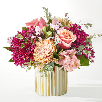 Berry Cobbler Bouquet with Ivory Vase –  Country Cottage Floral Creations, Conroe TX