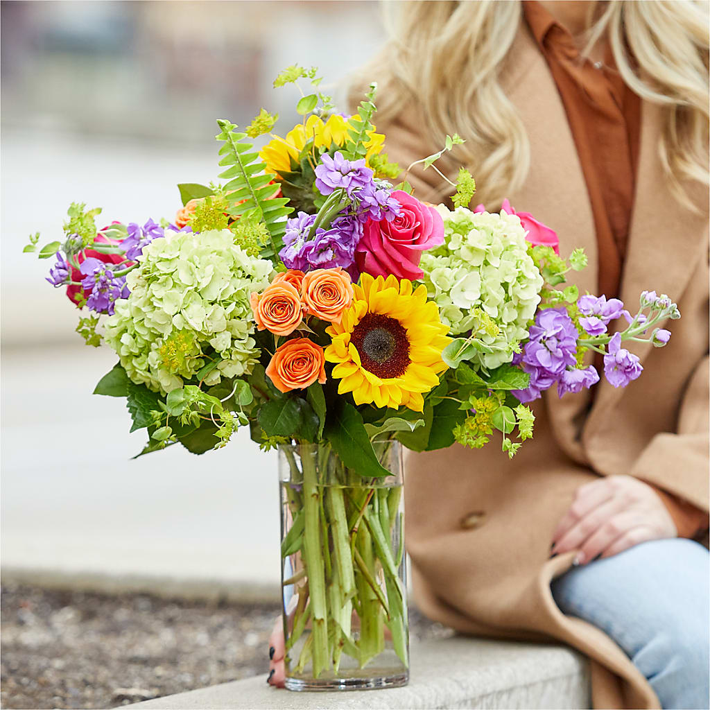 Vibrant Greetings Bouquet –  Country Cottage Floral Creations, Conroe TX