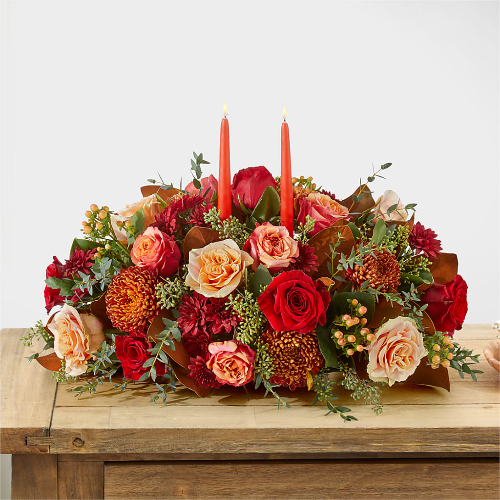 Gather Near Centerpiece –  Country Cottage Floral Creations, Conroe TX