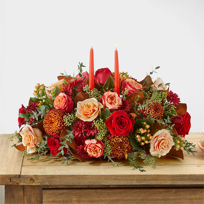 Gather Near Centerpiece –  Country Cottage Floral Creations, Conroe TX