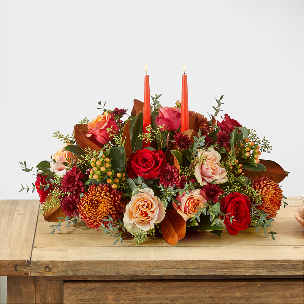 Gather Near Centerpiece –  Country Cottage Floral Creations, Conroe TX